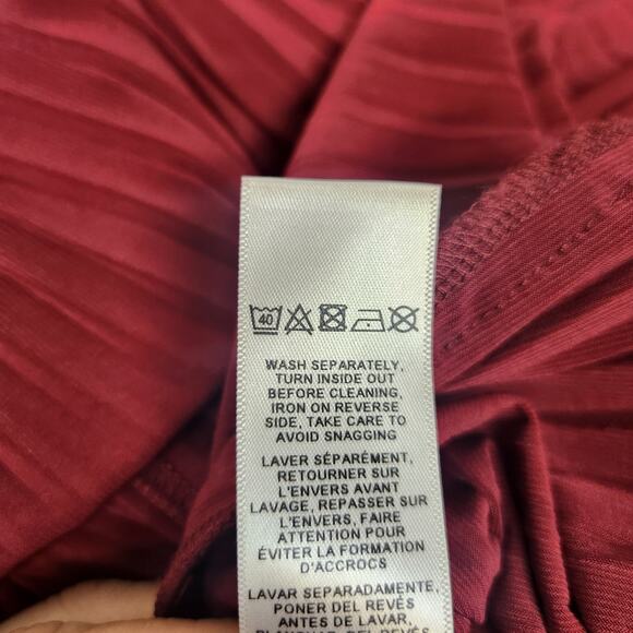 ASOS Maroon Pleated Lace Empire Waist Maxi Dress Women's Size 8 Wedding Bridal - Picture 9 of 13